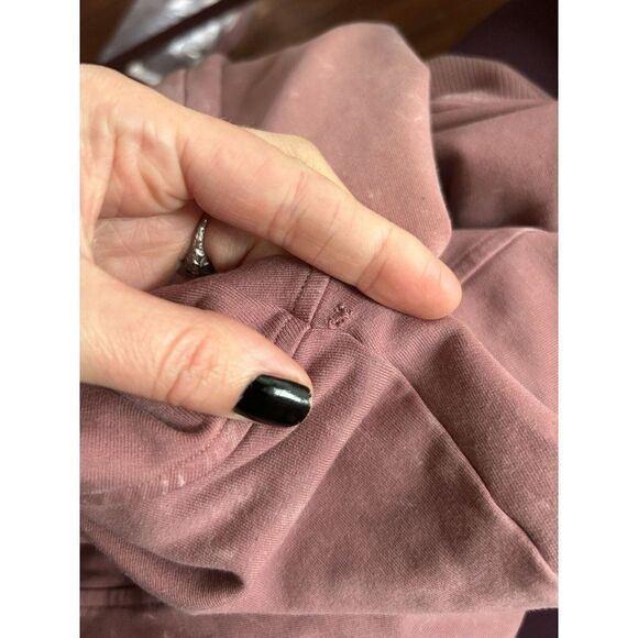 Lululemon Women's Size 4 Scuba Pullover Washed Quicksand Pink Purple Hoodie Hood - Picture 9 of 11
